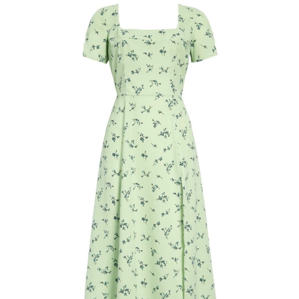 Leith Square Neck Midi Dress NWT